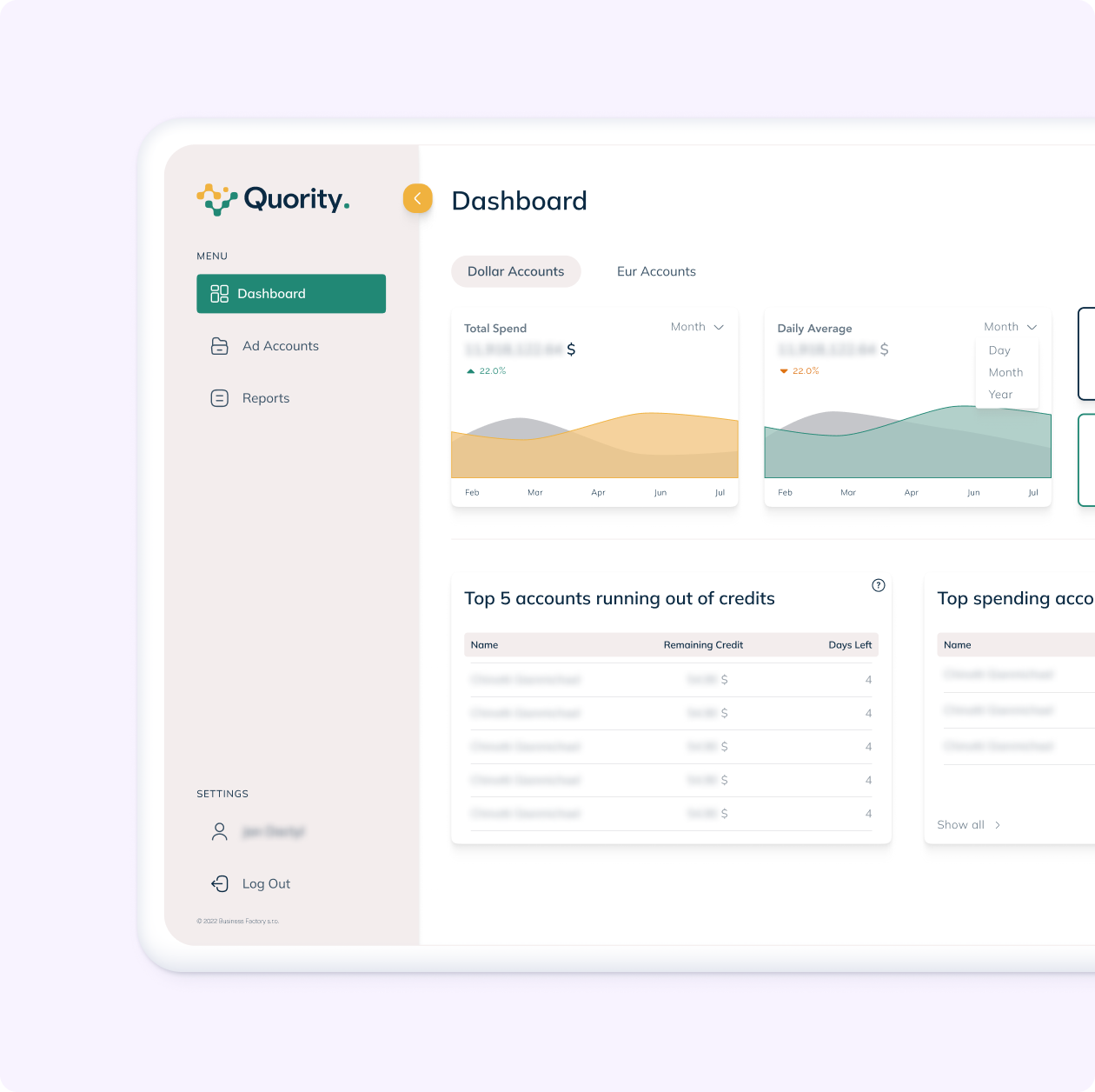 Quority: Web app for Business Factory